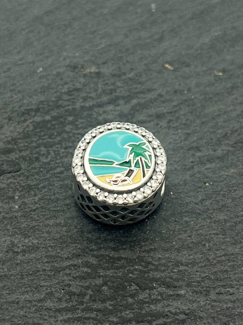 Pandora Jamaica Beach Exclusive Charm Sterling Silver Bead Charm Jewelry